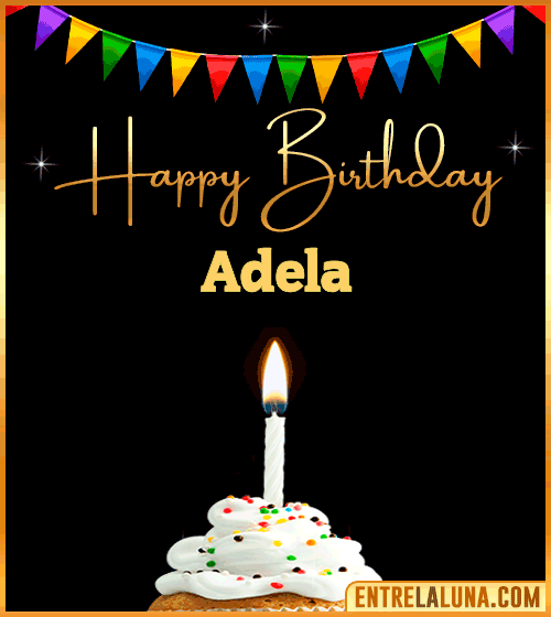 GiF Happy Birthday Adela